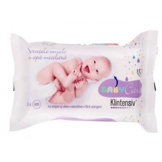 KLINTENSIV - SERVETELE UMEDE BABY 65 BUC