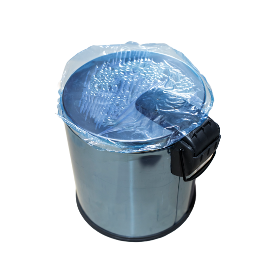 RESIGILAT 3 - Cos de gunoi din inox, 20 L, carcasa rezistenta, inoxidabila, AQAS
