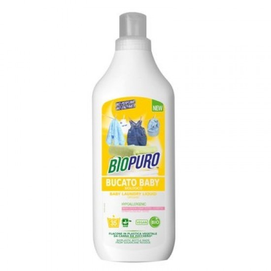 Detergent hipoalergen pentru hainutele copiilor bio 1L Biopuro                                      