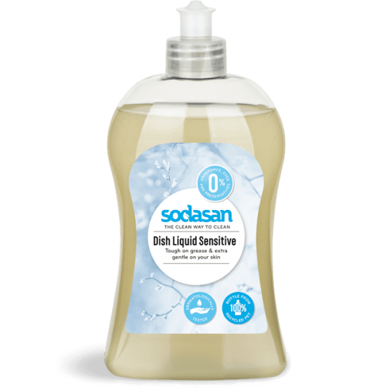 Detergent vase lichid bio Sensitiv 500ml SODASAN