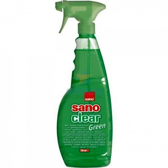 Detergenti geamuri Sano Clear Green Trigger 750 ml