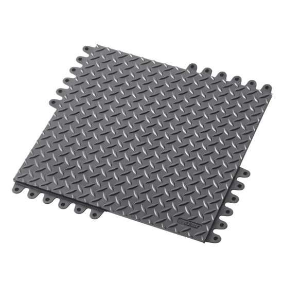 Covoraș de descărcare electrostatică Notrax Negru/Galben Diamond Flex ESD 45 cm x 45 cm