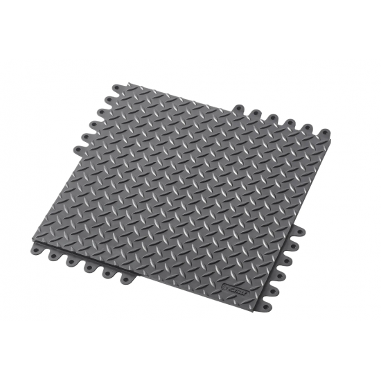 Covoraș de descărcare electrostatică Notrax Negru/Galben Diamond Flex ESD 45 cm x 45 cm