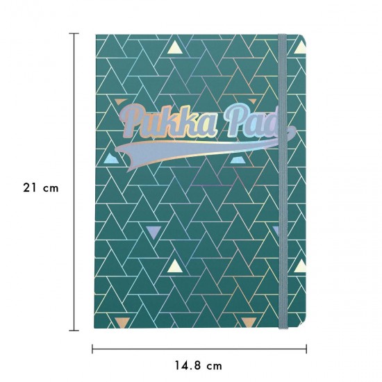 Agenda jurnal A5 Pukka Glee dictando 96 pag coperta tare verde