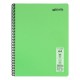 Caiet cu spira Mynote, format A4, 60 file offset 60 g/mp, liniatura matematica, coperta PP pastel, mix de 8 culori