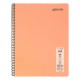 Caiet cu spira Mynote, format A4, 60 file offset 60 g/mp, liniatura matematica, coperta PP pastel, mix de 8 culori