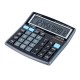 Calculator de birou Donau Tech, 136 x 134 x 28 mm, 12 digiti, negru