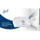 Dispenser Kimberly-Clark Mini Twin, pentru hartie igienica cu derulare centrala, alb