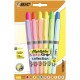 Evidentiator Bic Brite Liner Grip, diverse culori pastel