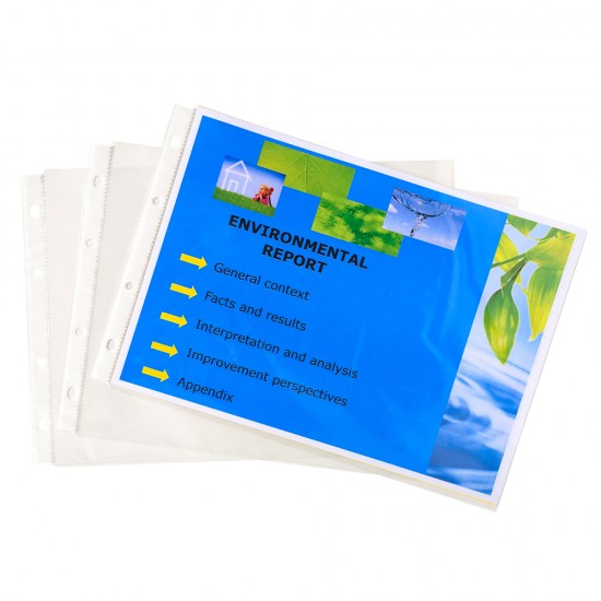 File protectie Exacompta Exactive, PP, cristal, landscape A4, 20 bucati/set