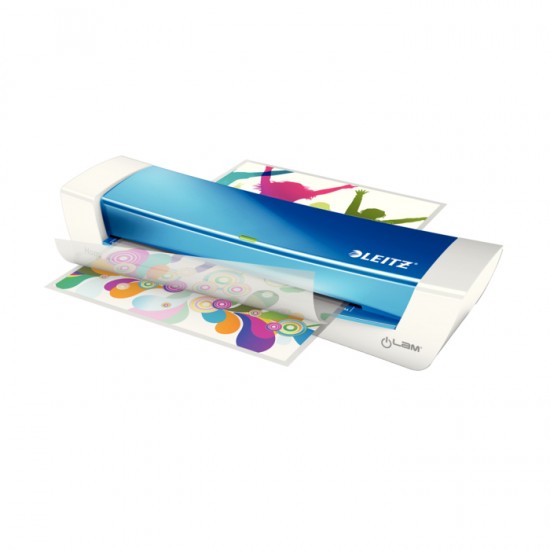 Laminator Leitz iLAM Home Office, A4, kit folii laminare inclus, albastru