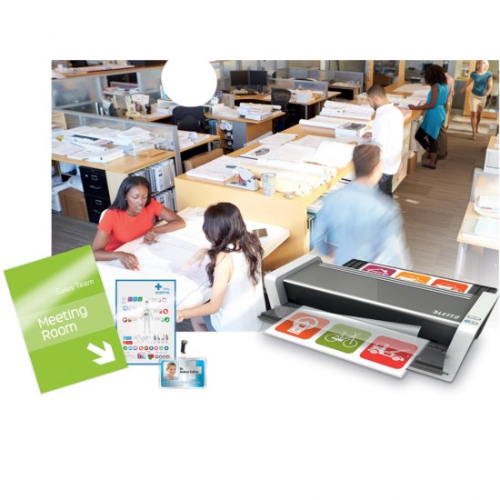 Laminator Leitz iLAM Touch 2, A3, kit folii laminare inclus, argintiu