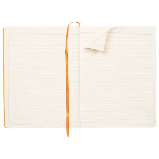 Notebook  A4+ Rhodiarama, 80 file, ivory dictando, roze