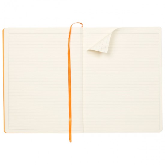 Notebook  A4+ Rhodiarama, 80 file, ivory dictando, tangerine