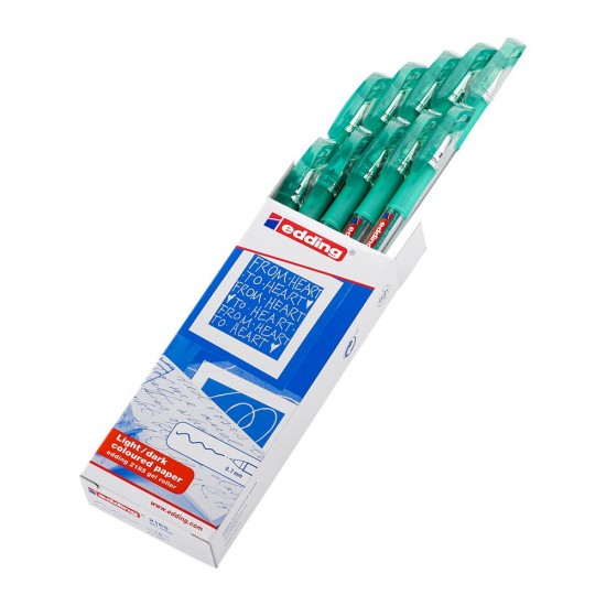 Roller cu gel Edding 2185, varf 0.7 mm, verde metalic