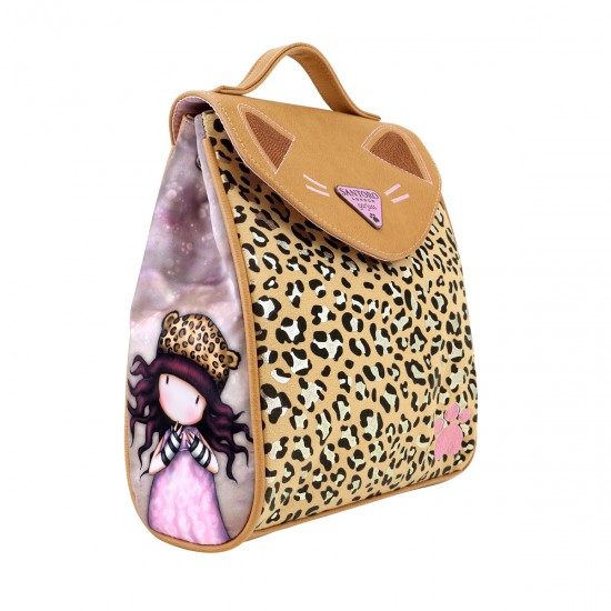 Rucsac fashion cu clapeta, Gorjuss, Purrrrrfect Love