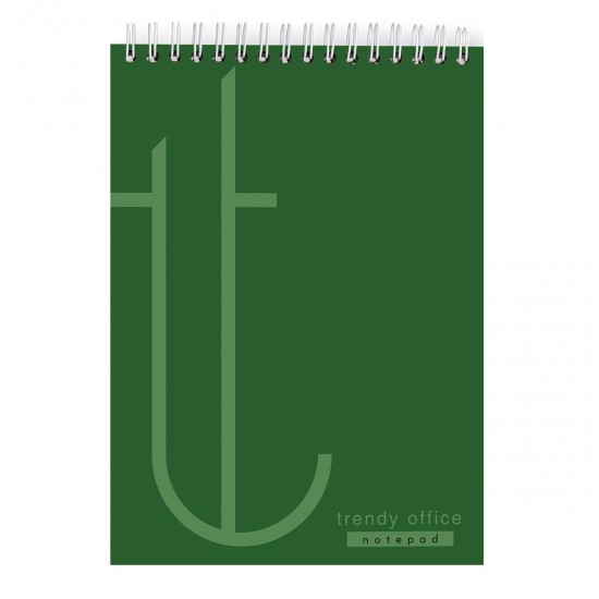 Blocnotes cu spira, Trendy Green, A4, matematica, 80 file