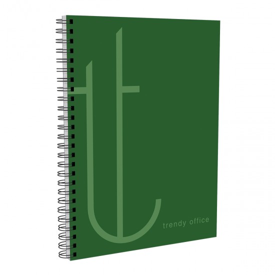 Caiet cu spira, Trendy Green, A4, matematica, 80 file