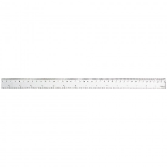 Rigla plastic transparent, 40 cm