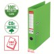 Biblioraft Esselte No.1 Power Recycled, carton reciclat si reciclabil cu amprenta CO2 neutra, A4, 50 mm, verde