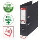 Biblioraft Esselte No.1 Power Recycled, carton reciclat si reciclabil cu amprenta CO2 neutra, A4, 75 mm, negru