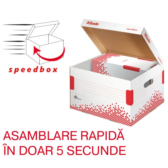 Container de arhivare Esselte Speedbox cu capac L