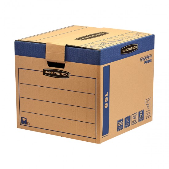 Cutie carton transport si arhivare Fellowes, FastFold, 412x480x470 mm, 85 L