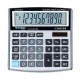 Calculator de birou Donau Tech, 136 x 134 x 28 mm, 10 digiti, argintiu