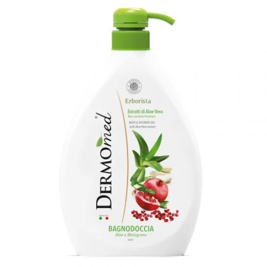 Dermomed Gel Dus Aloe e Melograno cu Pompita 1000 ml