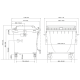 Eurocontainer negru din material plastic, cu capac plat SULO, 1100 L  - Transport Inclus