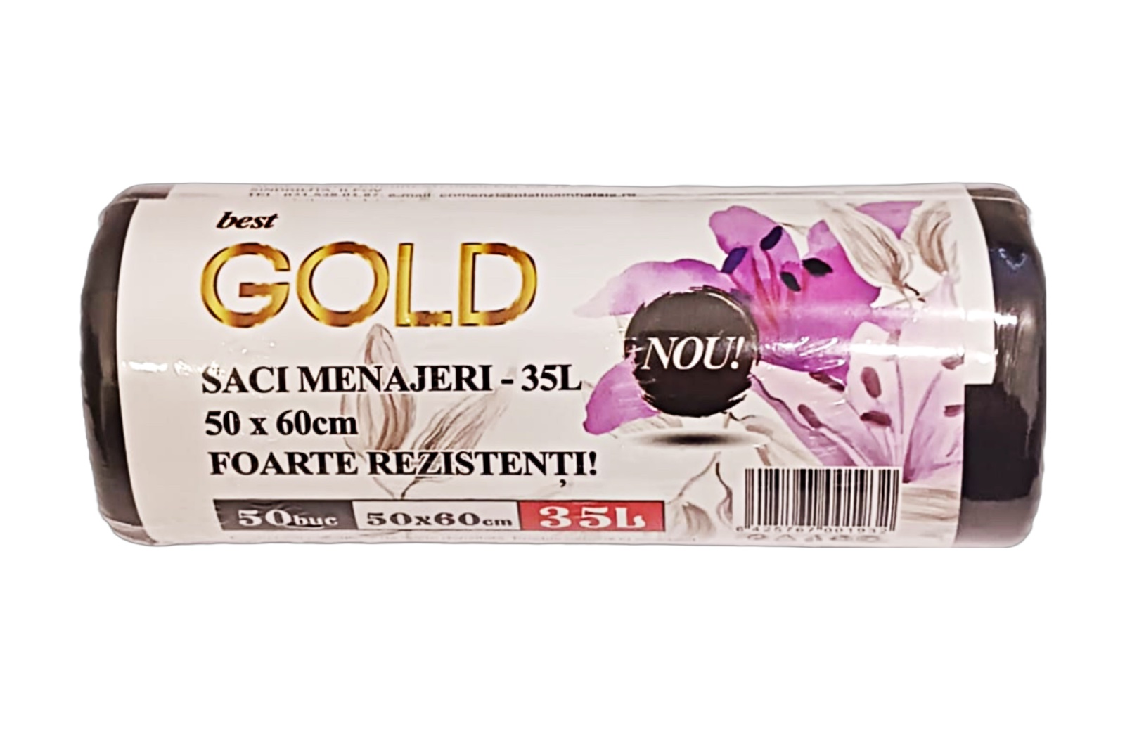 Saci menajeri 35 L 50 buc/ rola negri Gold Safir