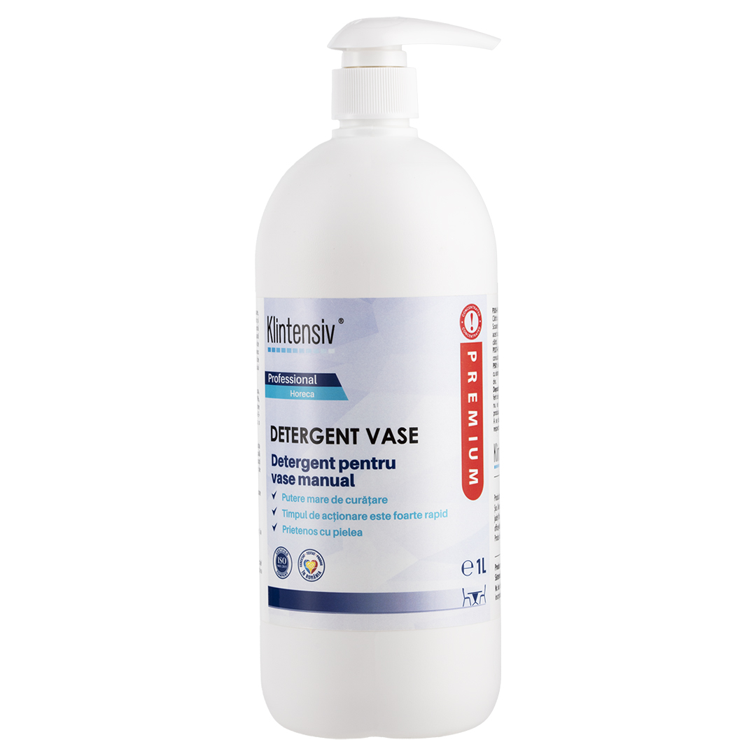 Detergent PROFESIONAL de vase manual 1 litru Klintensiv