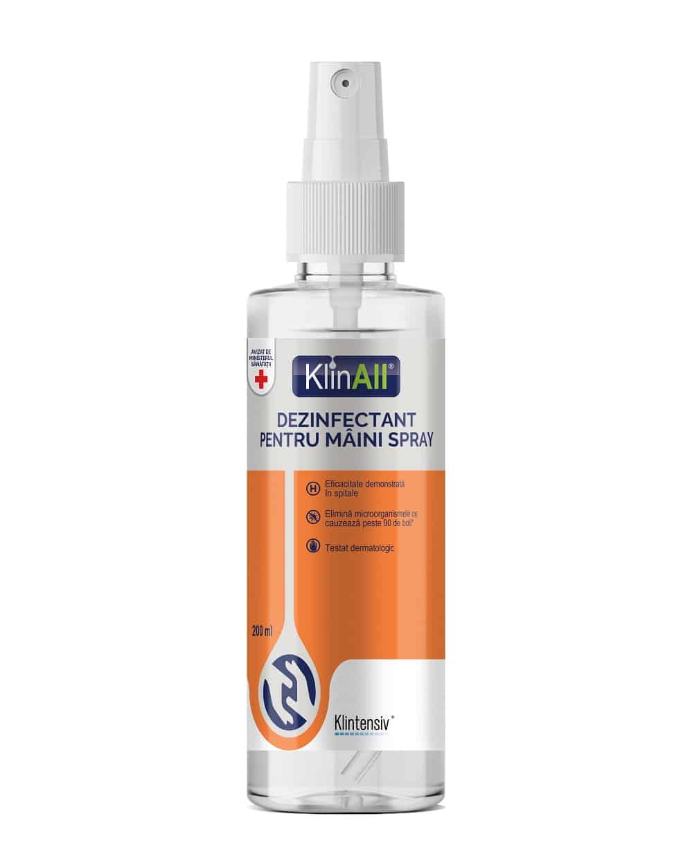 KlinAll® – Dezinfectant pentru maini spray 200 ml