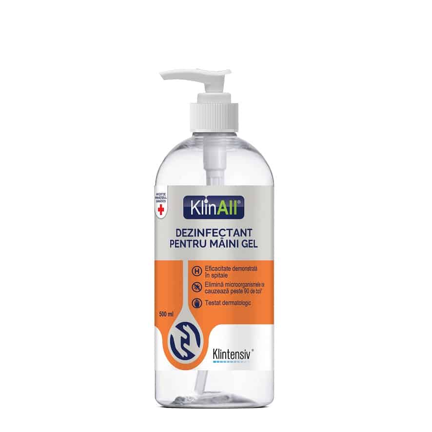 KlinAll® – Gel dezinfectant maini 500 ml