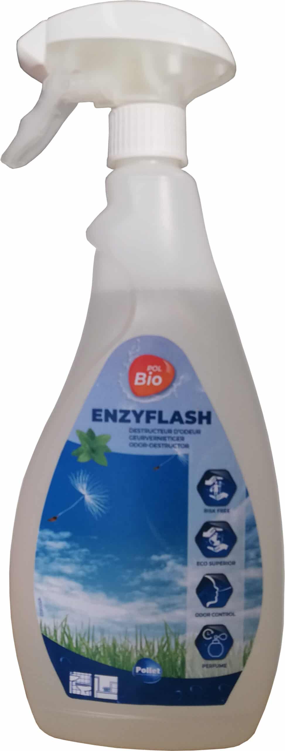 POLBIO ENZYFLASH Spray Neutralizator Mirosuri 750ML