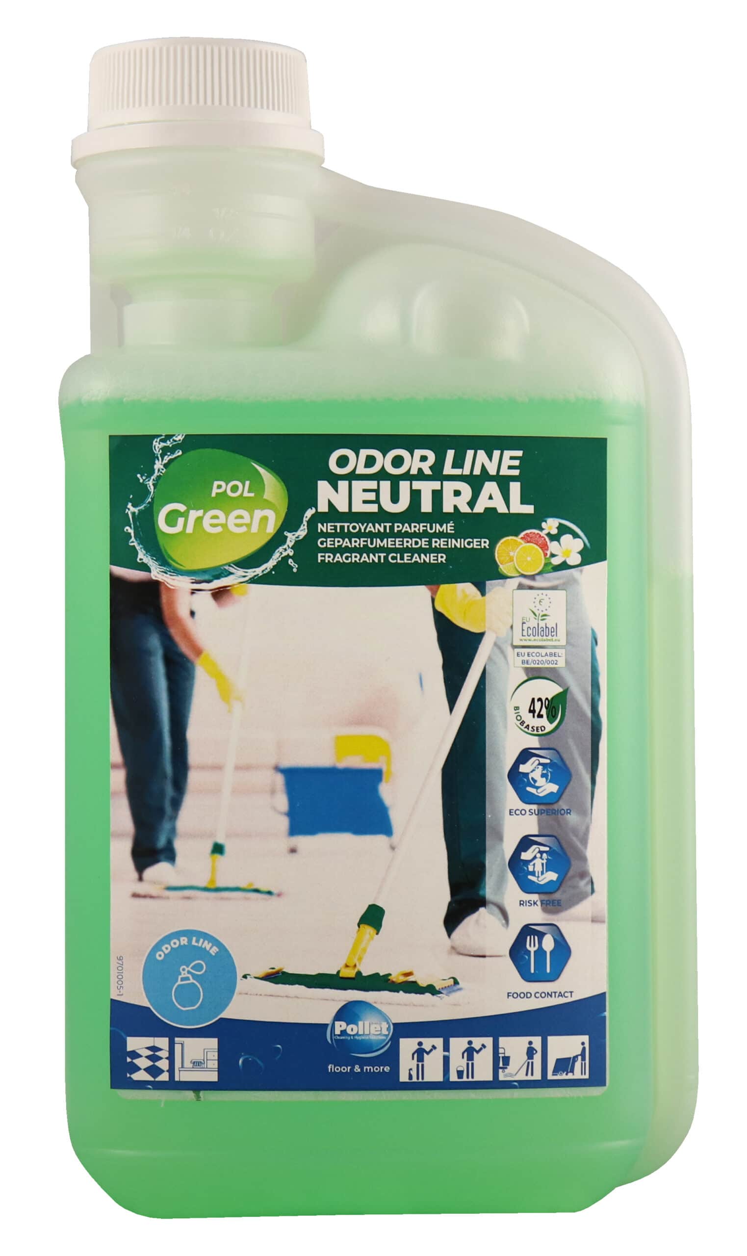 POLGREEN ODOR LINE NEUTRAL Detergent ecologic parfumat 1L