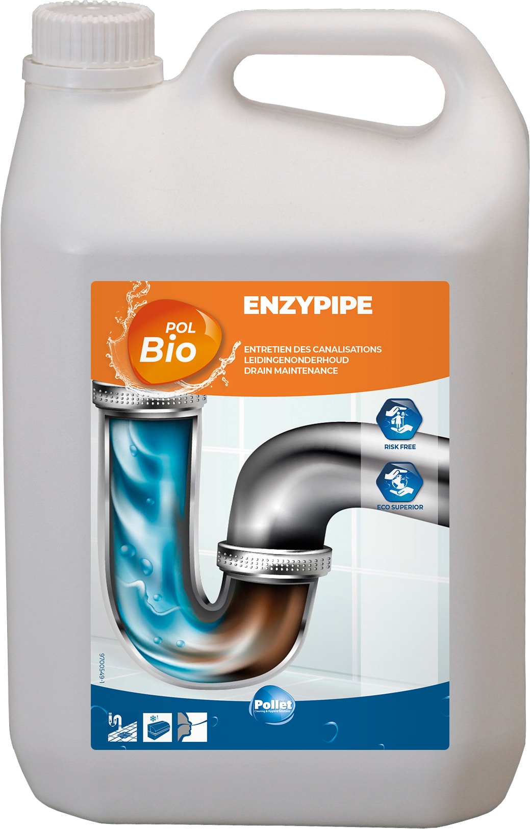 POLBIO ENZYPIPE Concentrat pentru intretinere conducte 5L