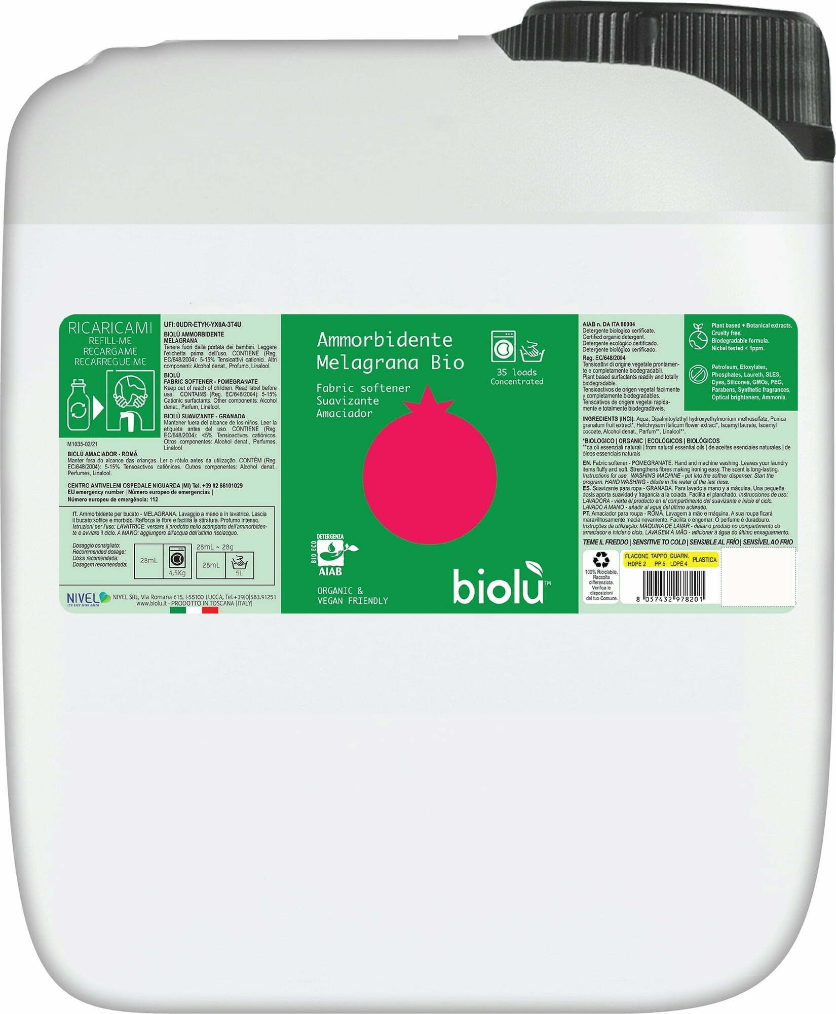 Balsam de rufe cu rodie  vrac  ecologic  5L - Biolu