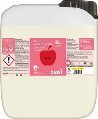 Detergent ecologic lichid pentru rufe albe si colorate mere rosii 5L - Biolu