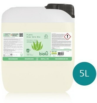 Detergent ecologic pentru spalat vase cu aloe vera  5L - Biolu