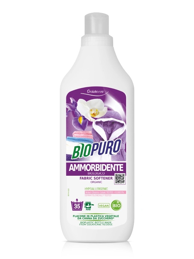 Balsam hipoalergen pentru rufe iris si orhidee bio 1 L Biopuro