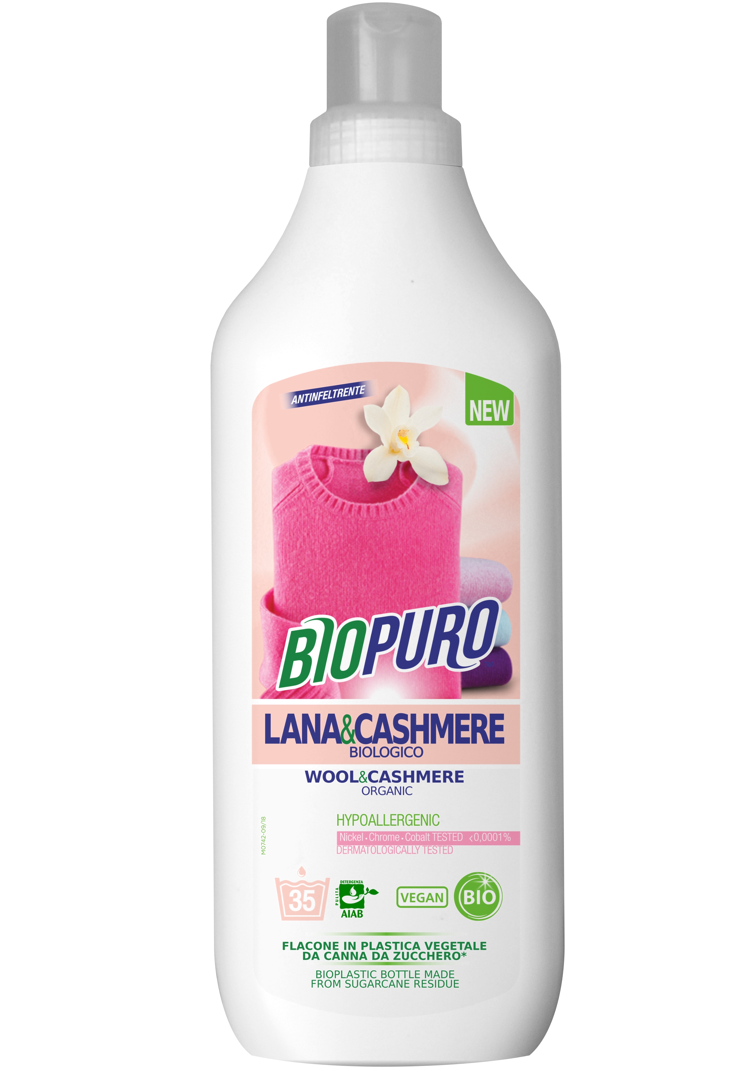 Detergent hipoalergen pentru lana matase si casmir bio 1 L Biopuro