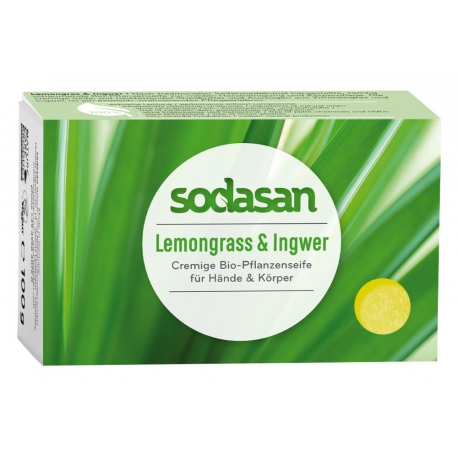 Sapun crema bio lemongrass si ghimbir 100g SODASAN