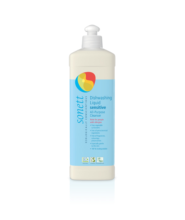 DETERGENT ECOLOGIC PT. SPALAT VASE - NEUTRU 1L Sonett