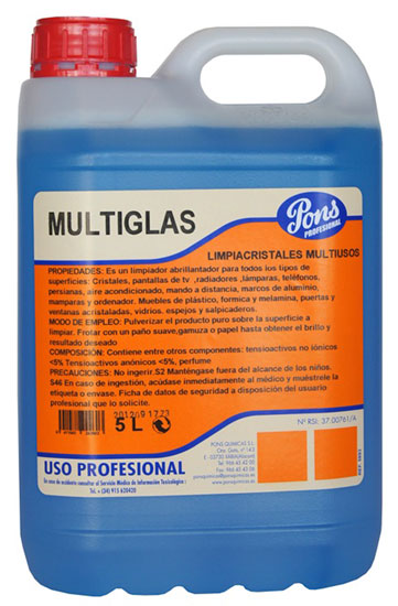 MULTIGLAS-detergent profesional universal pentru suprafete 5L Asevi