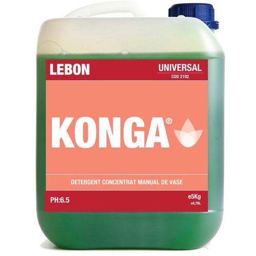 Detergent universal de vase Konga Universal 5 litri - manual