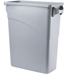 Container Slim Jim cu manere  60 L  gri deschis  RUBBERMAID