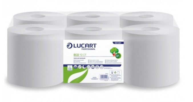 Prosoape de hartie tip rola 2 straturi hartie reciclata Ecolabel 100m Lucart