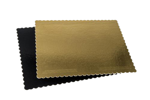 Plansete groase ondulate auriu/negru - Plansete groase ondulate auriu/negru 200 gr 15x25-10 buc/set