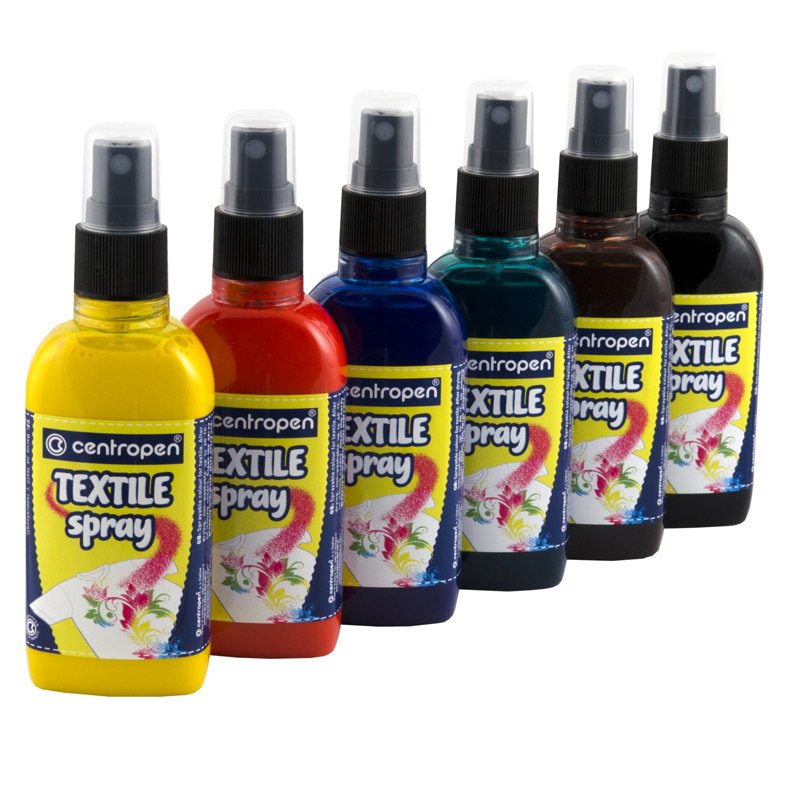 Spray textil Centropen - 6 cul/set 110 ml